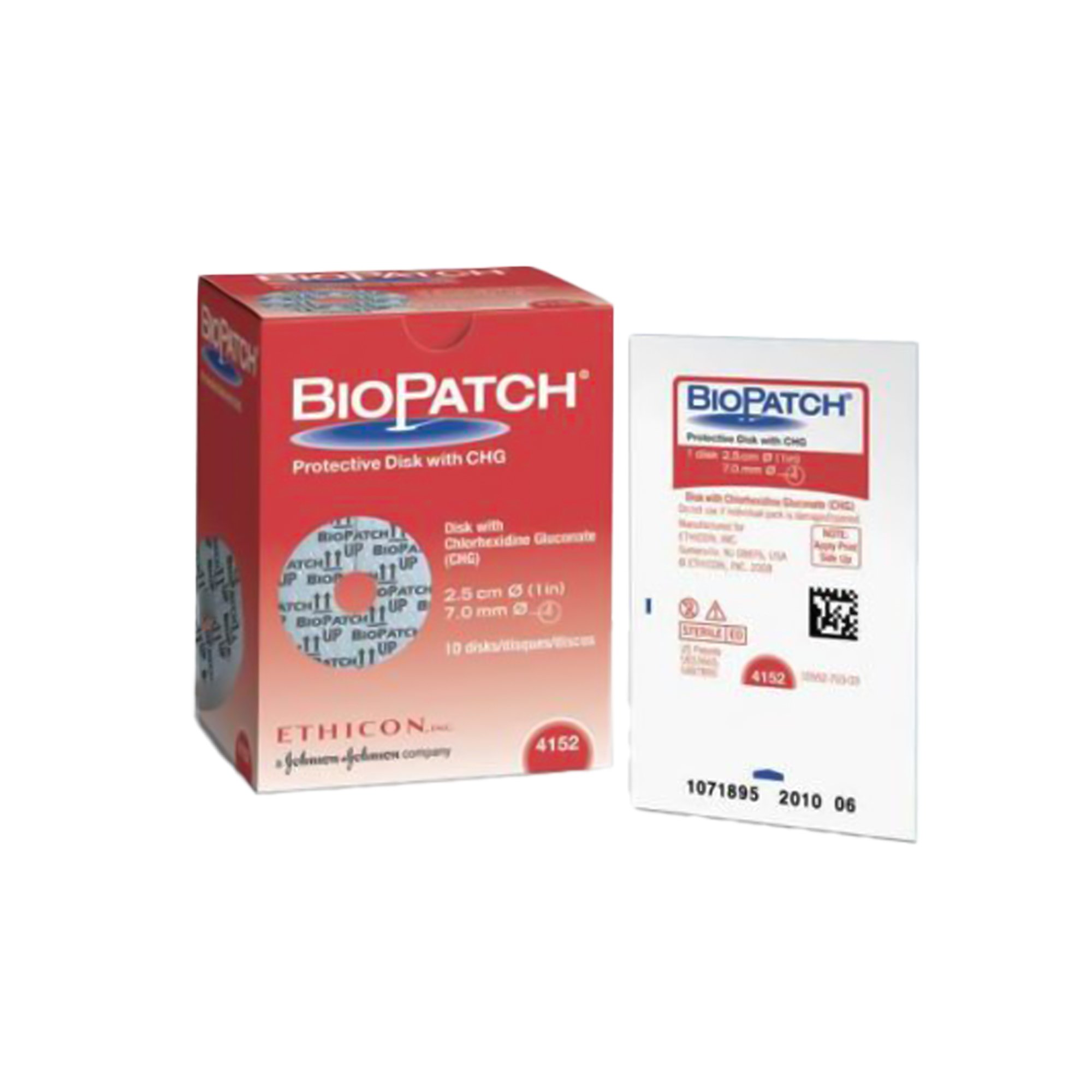 Biopatch IV Dressing, 1 Inch Disk with 7-mm Center Hole MK 702660