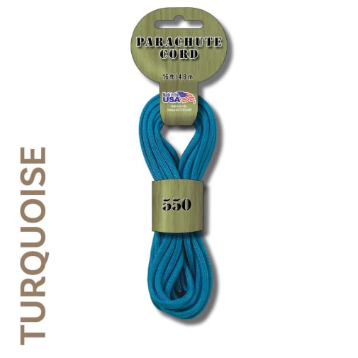 Turquoise 550 Paracord Cord (16 feet)
