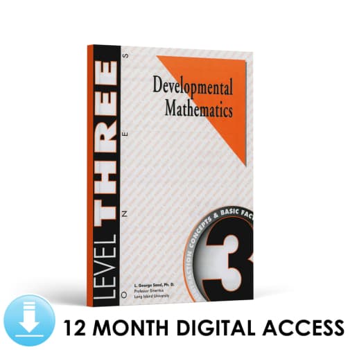 Developmental Math: Level 3 Student Workbook | Ones: Subtraction Concepts and Basic Facts (12 Month Access)
