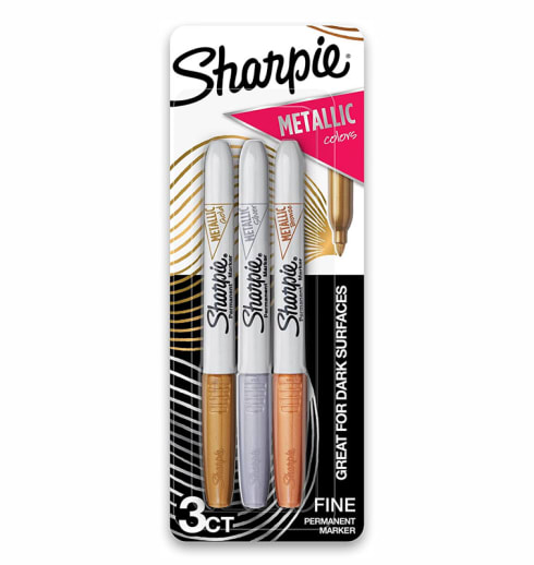 Sharpie Metallic Assorted Gold/Silver/Bronze (3 pack)