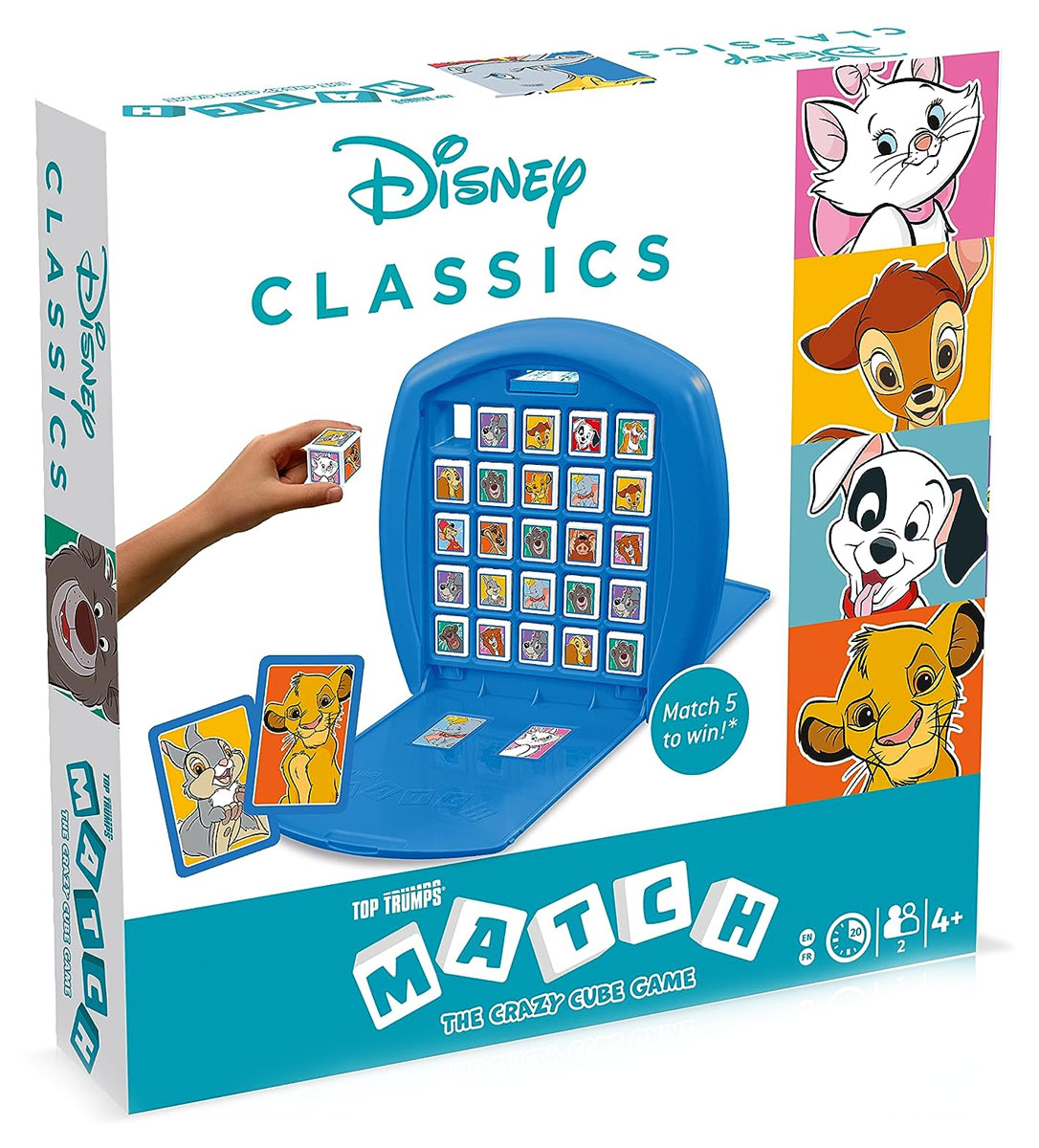Top Trumps Mickey And Friends Match Crazy Cube Game, Gioco Da Tavolo Da Viaggio Con Topolino, Paperino, Pippo, Regalo Per Bambini - 5