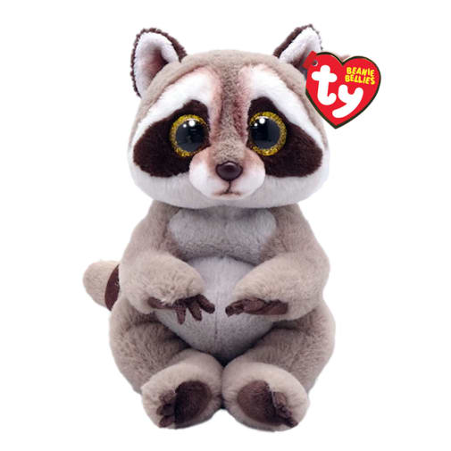 Petey Raccoon Beanie Bellie 8"