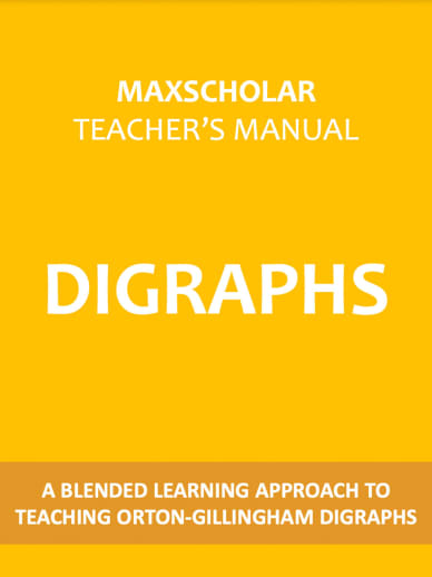 MaxScholar Teacher's Manual Digraphs