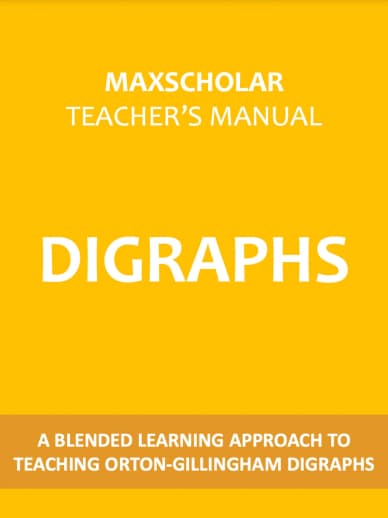 MaxScholar Teacher's Manual Digraphs