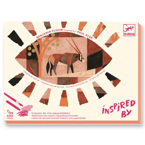 Desert (Inspired by Klee) Watercolor Wax Crayons