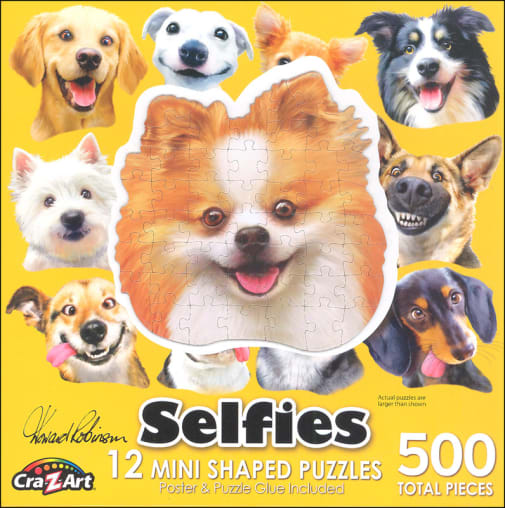Mini Shaped Dog Selfies Puzzle (500 pieces)