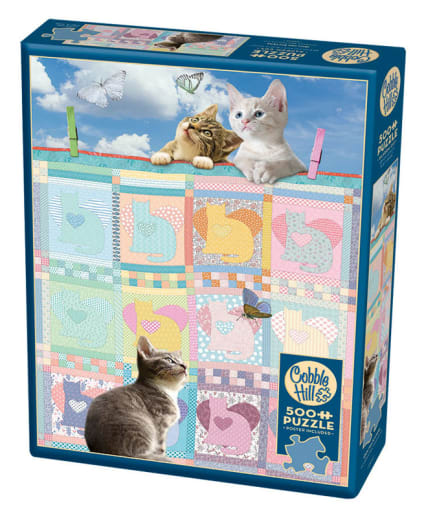 Cobble Hill Quilted Kittens Puzzle (500 piece)
