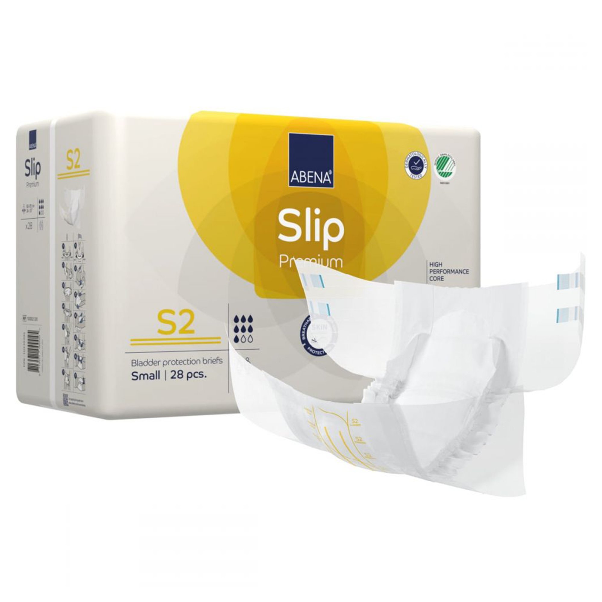 Abena Slip Premium S2 Incontinence Brief, Small MK 1218197
