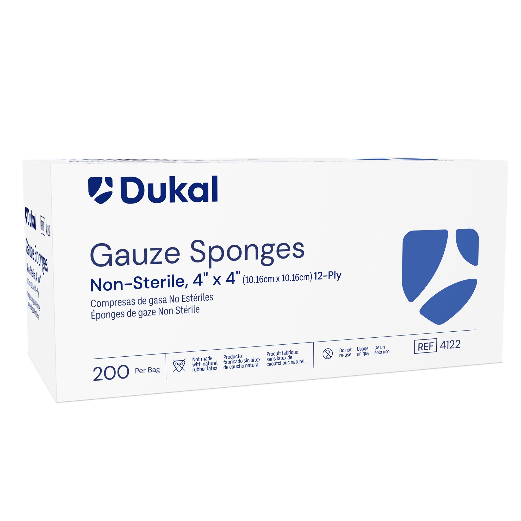 Dukal Gauze Sponge, 4 x 4 Inch, 12-Ply MK 768877