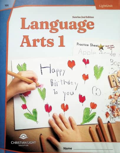 Christian Light Language Arts LightUnit 105 Sunrise 2nd Edition