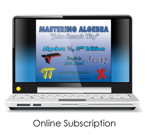 Mastering Algebra - Saxon Algebra 1/2 3rd Edition Online Video Access (24-month subscription)