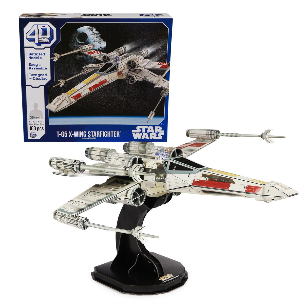 Star Wars T-65 X-Wing Starfighter 3D Model Kit (4D Build)