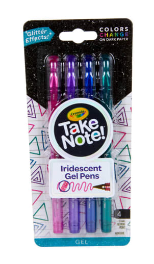 Crayola Take Note! Iridescent Gel Pens (4 count)