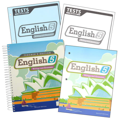 BJU Press Writing/Grammar 5 Home School Kit  2nd Edition
