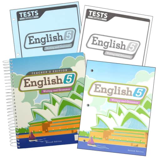 BJU Press Writing/Grammar 5 Home School Kit  2nd Edition