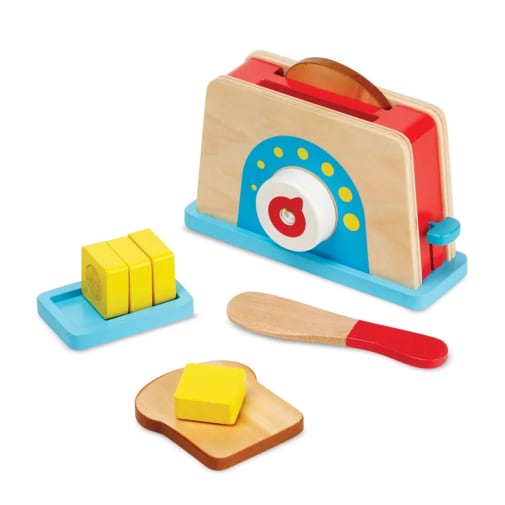 Melissa & Doug Bread & Butter Toaster Set