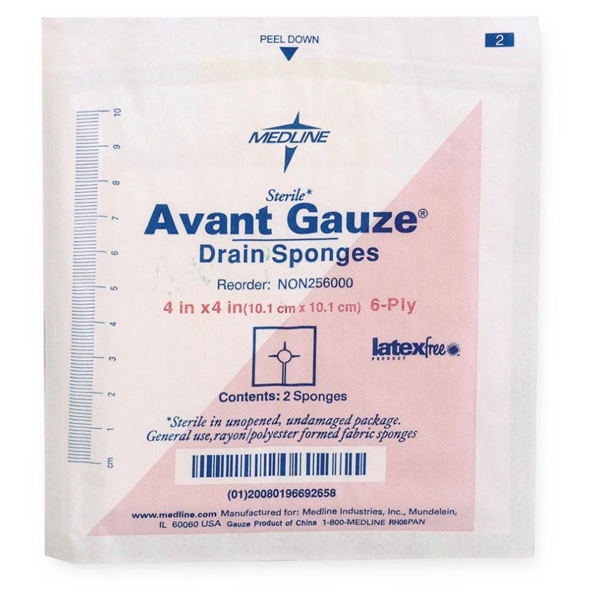 Avant Gauze Drain Sponge, 4 x 4 inch, 6-Ply MK 817341