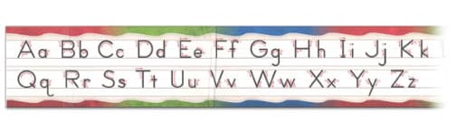 Manuscript Alphabet Desk Strip