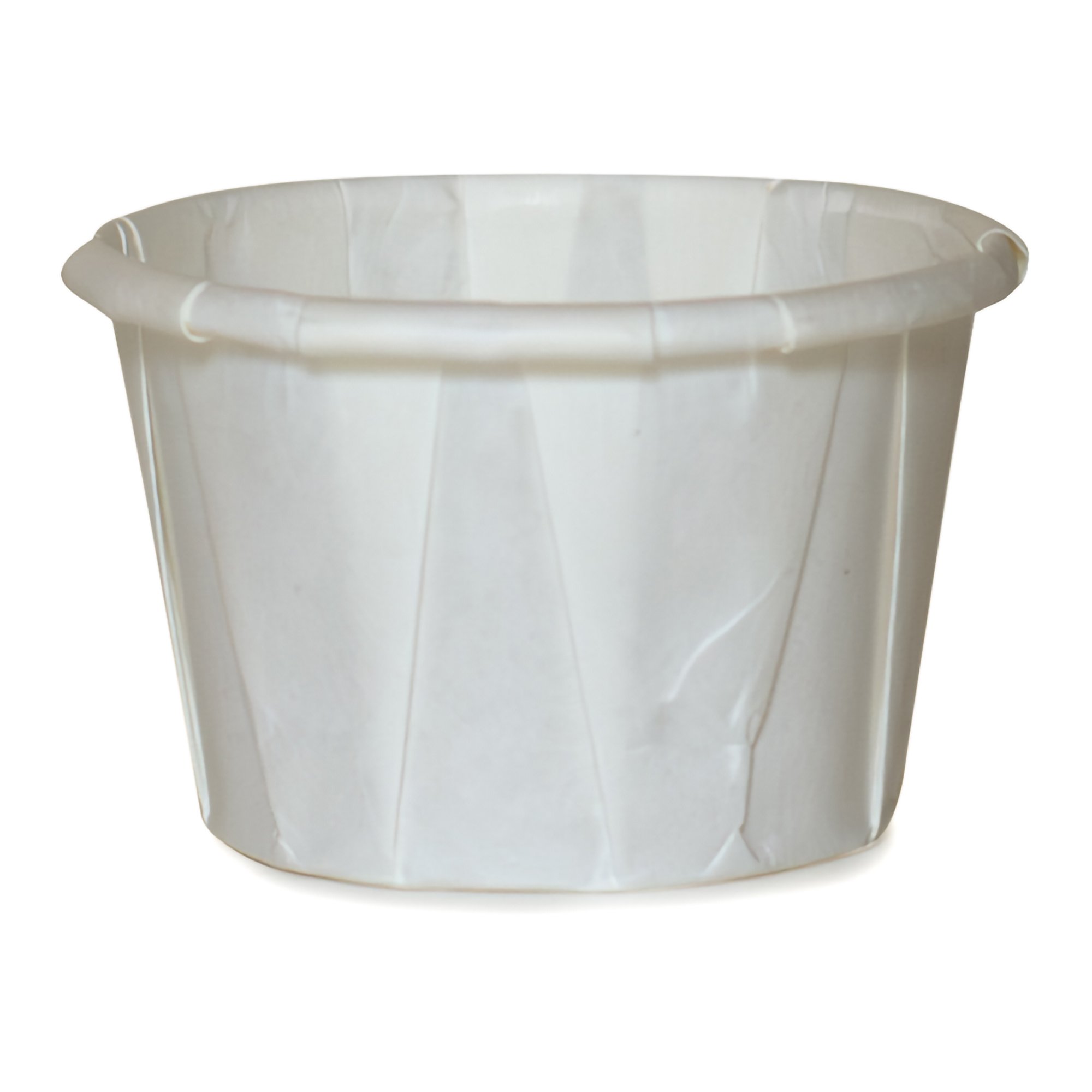 Souffle Cup McKesson 1 oz. Paper White Disposable MK 1251880