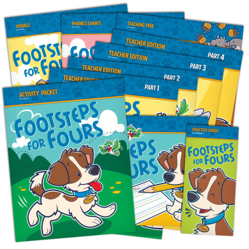 BJU Press Footsteps for Fours Home School Kit 3rd Edition