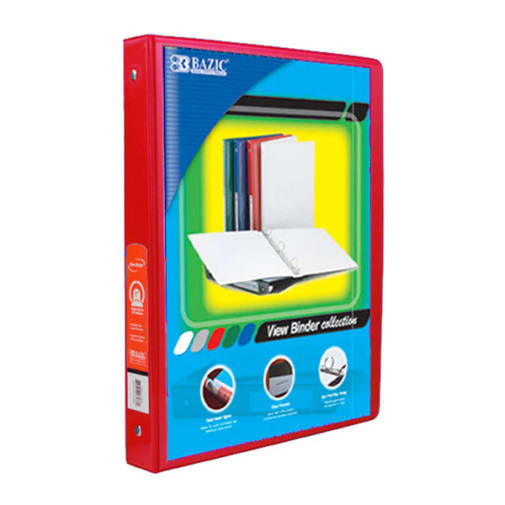 Binder - 3-Ring View 1/2" Red