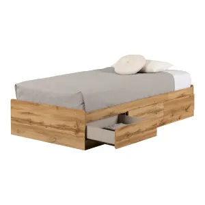 Base para cama individual con 3 cajones