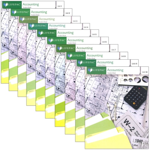 Accounting Lifepacs (Set of 10) Only