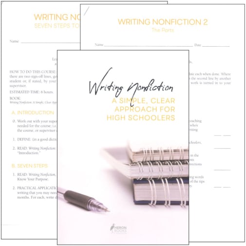 Writing Nonfiction: A Simple, Clear Approach for High Schoolers Set