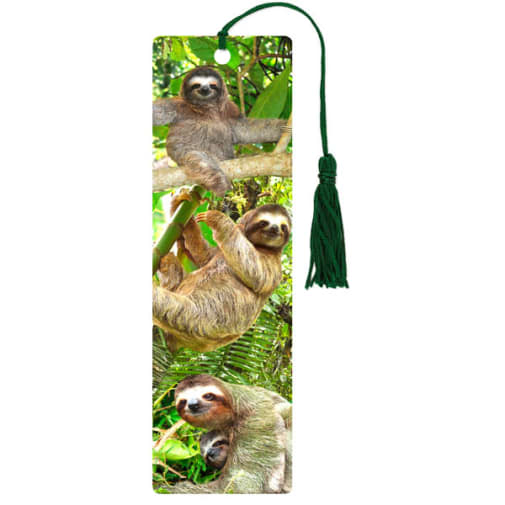 Sloths 3-D Bookmark