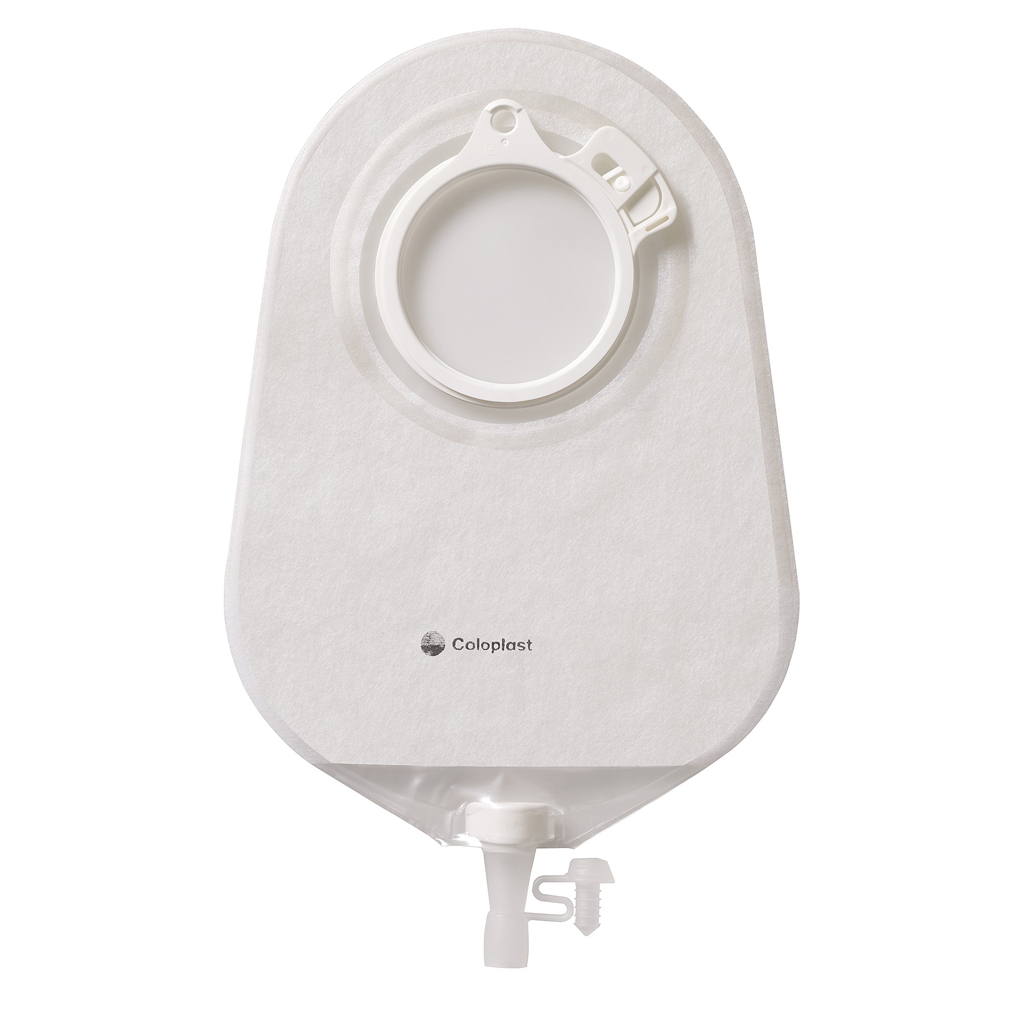 Assura Two-Piece Transparent Urostomy Pouch, Pre-cut for 57mm Stoma, Blue Match MK 554507