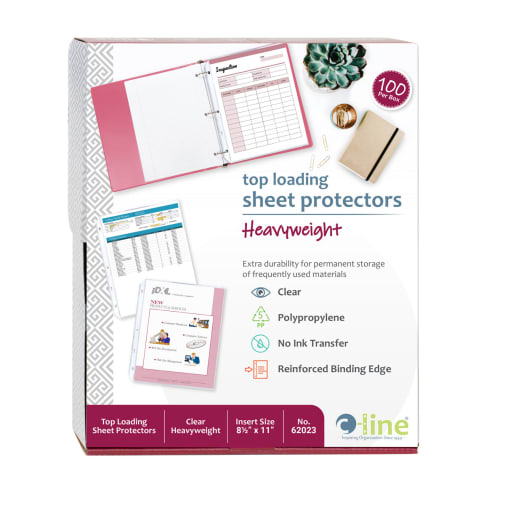 Heavyweight Clear Sheet Protectors (100/box)