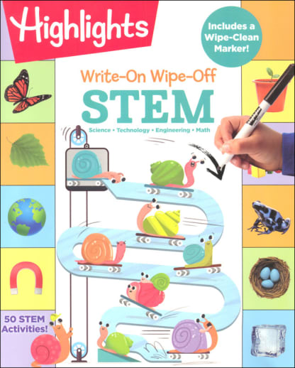 Write-On Wipe-Off Let's Practice STEM