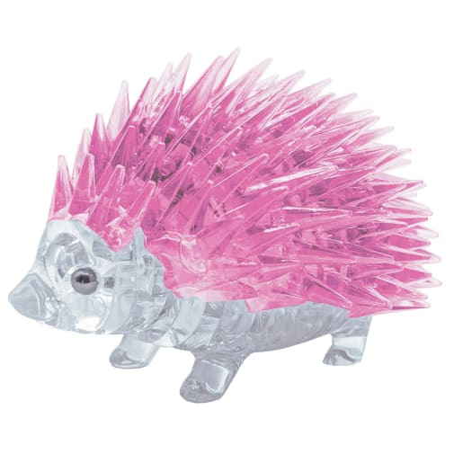 3D Crystal Puzzle - Hedgehog (pink)