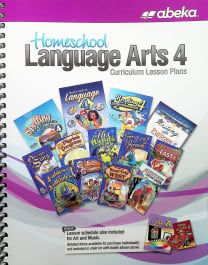 Abeka Language Arts 4 Homeschool Curriculum Lesson Plans - Revised