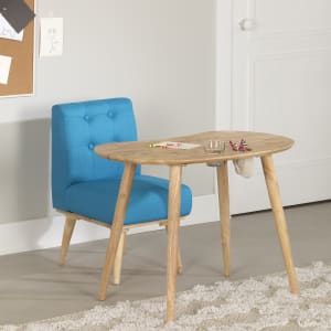 Sweedi - Solid Wood Kids Table with Upholstered Chair Set Sweedi - Solid Wood Kids Table with Upholstered Chair Set