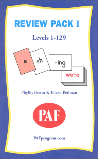 Preventing Academic Failure Set I Review Packs (123)