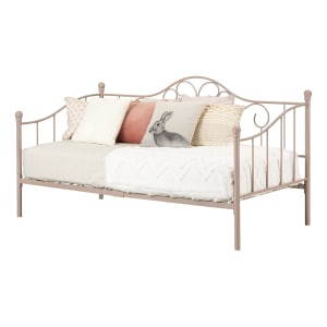 Cama tipo Daybed de metal con listones de metal