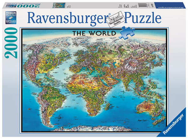 Puzzle World map in Spices Grafika-F-30064 2000 pieces Jigsaw Puzzles -  World Maps and Mappemonde - Jigsaw Puzzle