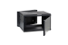 6U 19in Wall-Mount Cabinet Rear Hinged Swing-Out, Glass Door 21.7in Depth Pre-Assembled