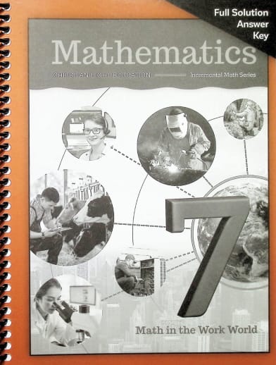 Mathematics Grade 7 Solution Key