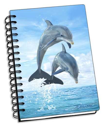 Dolphin Jumpers 3D Notebook 4" x 6"