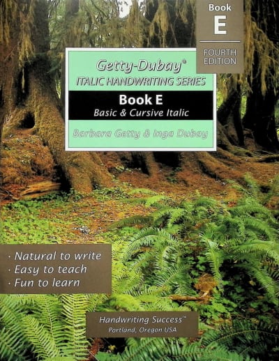 Getty-Dubay Italic Handwriting Series Book E Fourth Edition