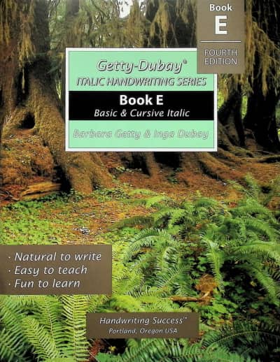 Getty-Dubay Italic Handwriting Series Book E Fourth Edition