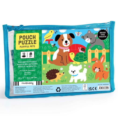Playful Pets Pouch Puzzle (12 pieces)