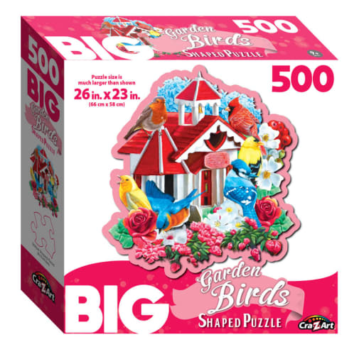 Big Shaped Garden Birds Jigsaw Puzzle (500 piece)