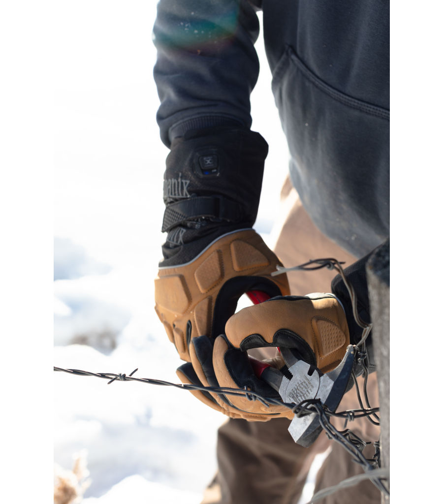 Coldwork™ M-Pact Heated Glove with clim8® Technology, Brown/Black, large image number 11