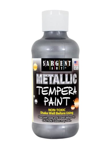 Metallic Tempera Paint 8 oz. Silver