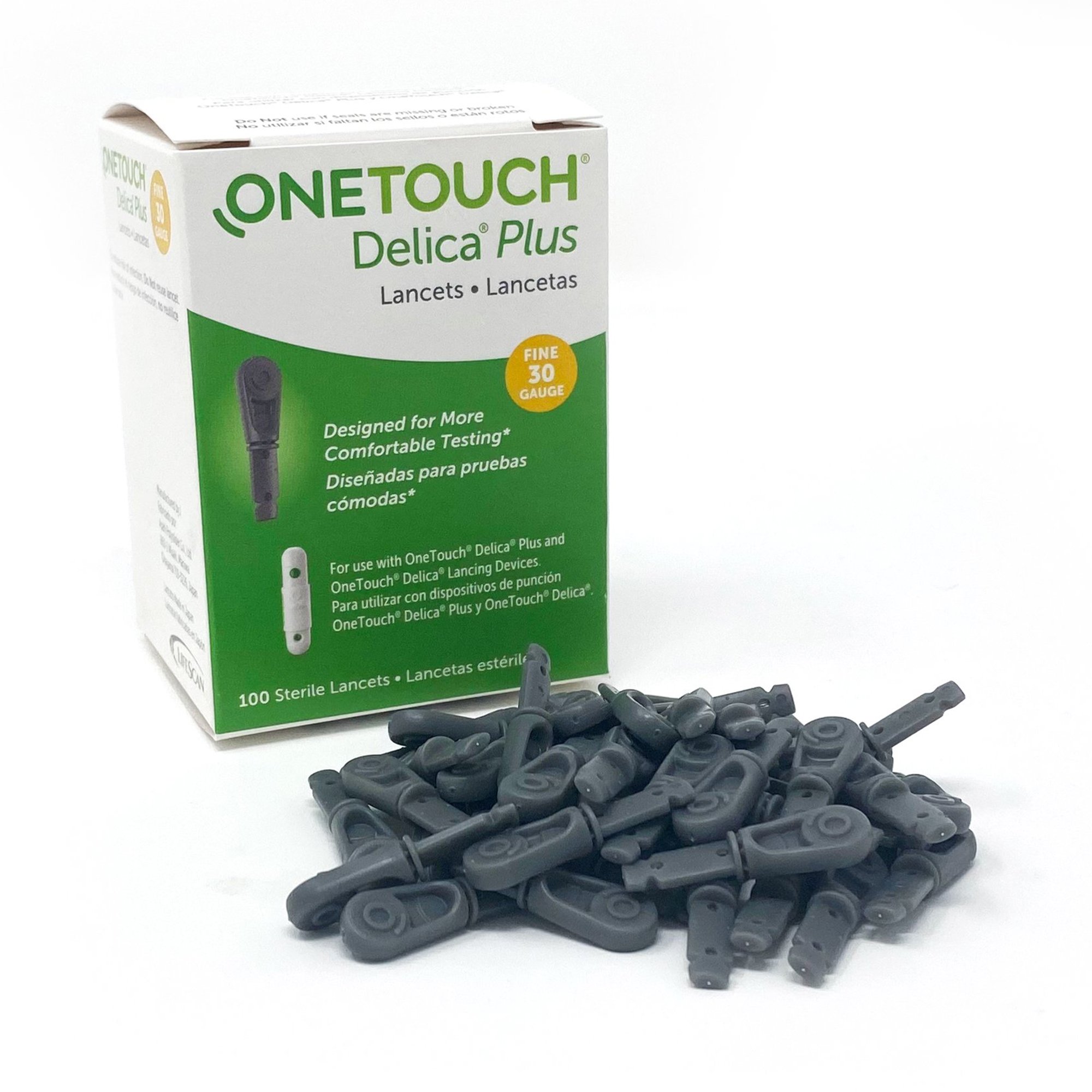 OneTouch Delica Plus Lancets, 30 Gauge MK 1151251