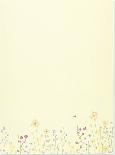 Sparkly Garden Stationery Set
