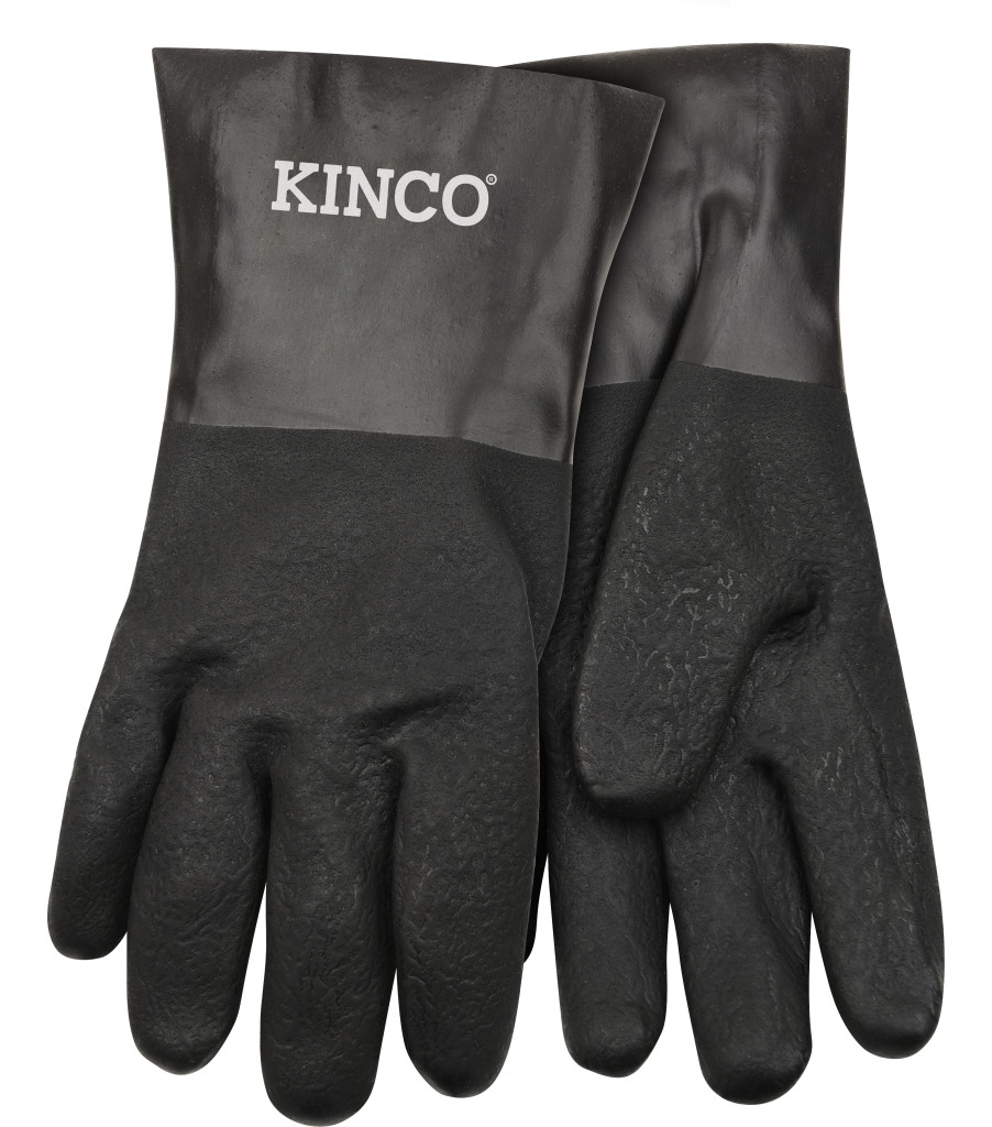 12&rdquo; Sandy Finish PVC with Gauntlet, Black, large image number 0